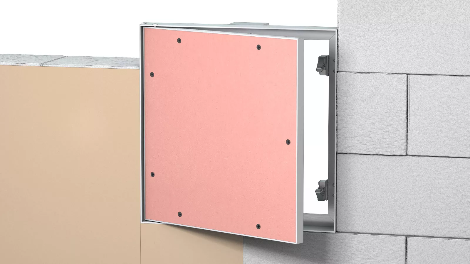 Revizní dvířka požární hliníková EI20 do zdiva 600x800x15