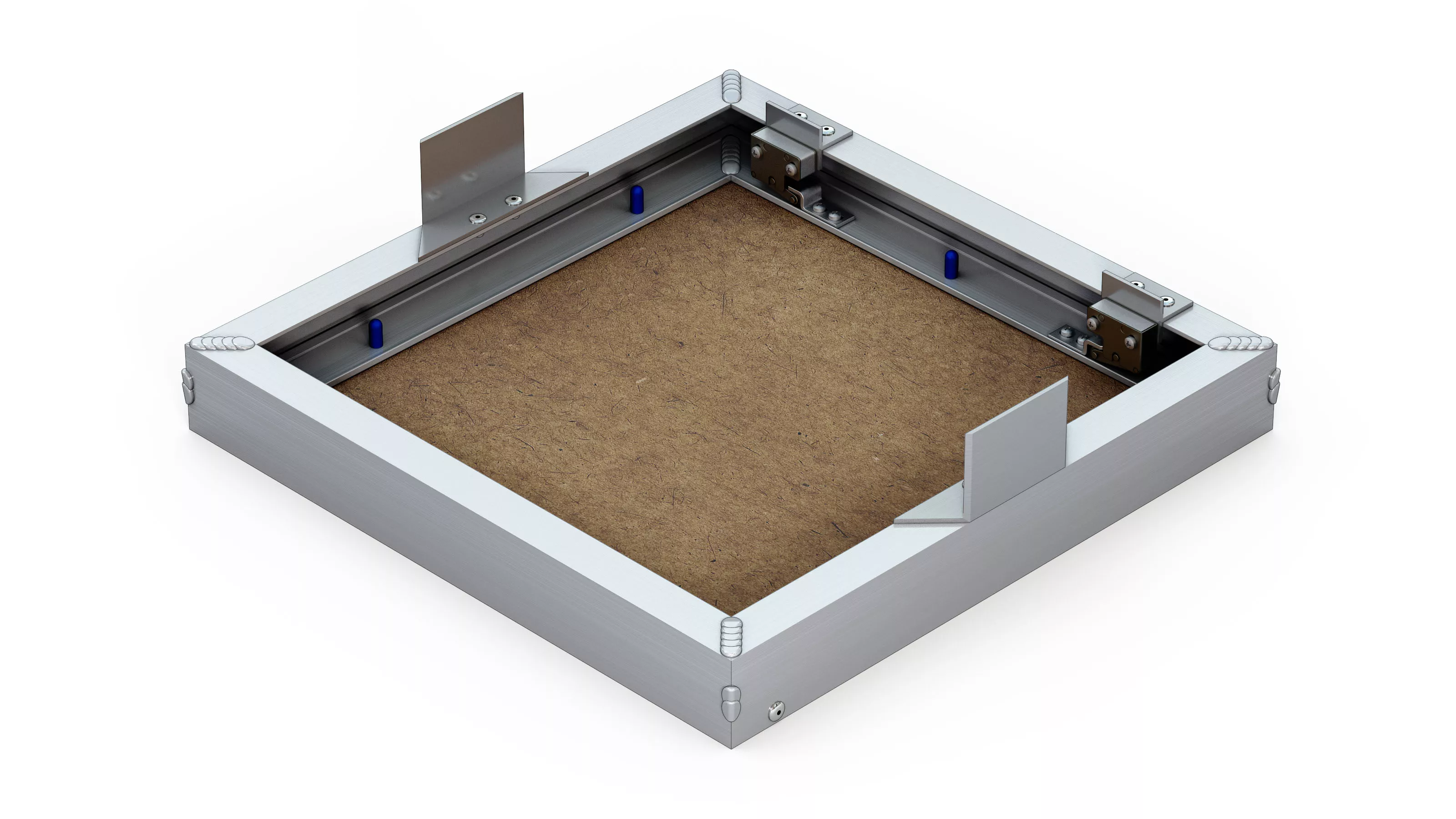 Revizní dvířka hliníková s těsněním do zdiva 300x300x12,5