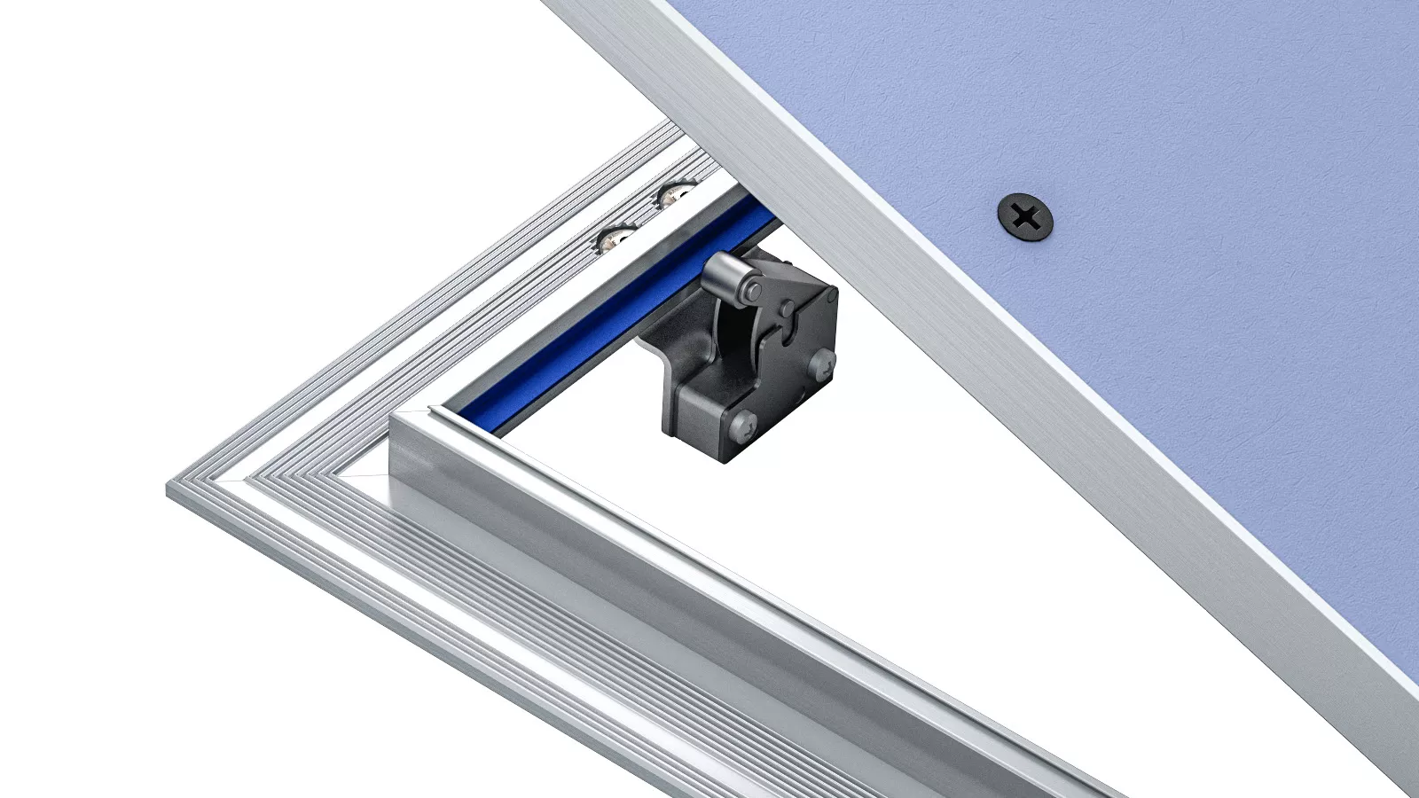 Revizní dvířka hliníková akustická 31dB 500x500x12,5