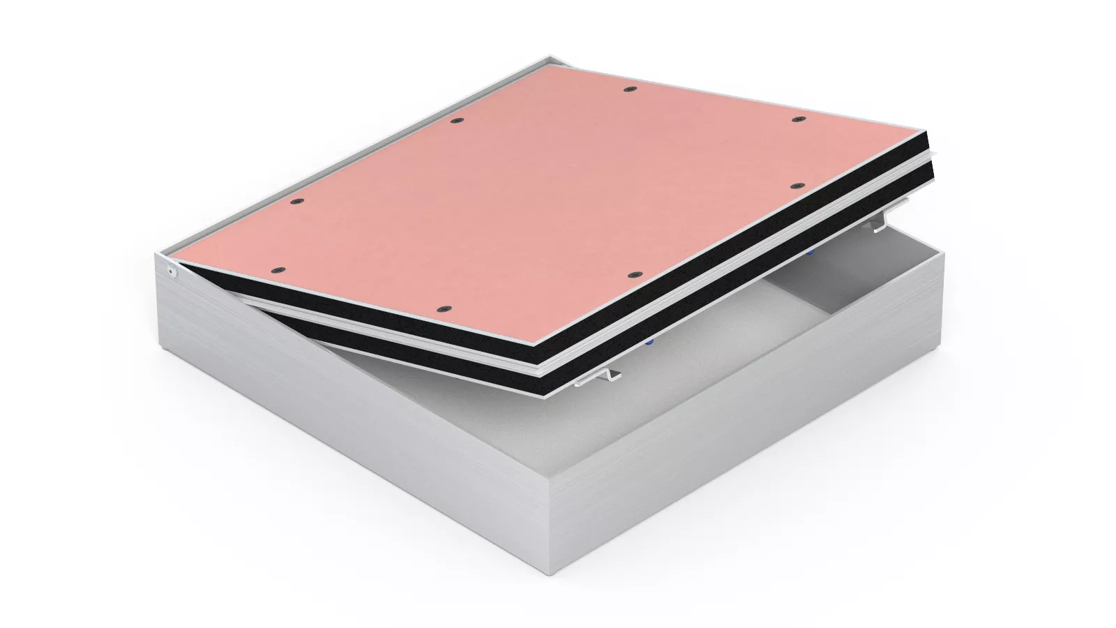 Revizní dvířka hliníková kouřotěsná EI30/EI45 200x200x25