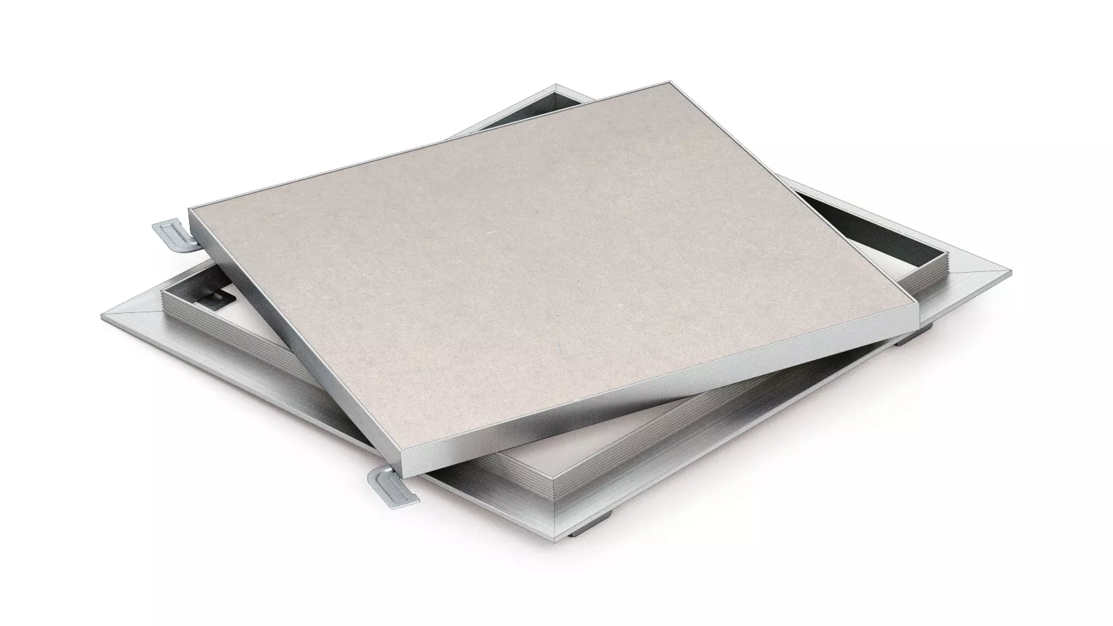 Revizní dvířka hliníková lisovaná - vyndávací pod omítku 600x600x12,5